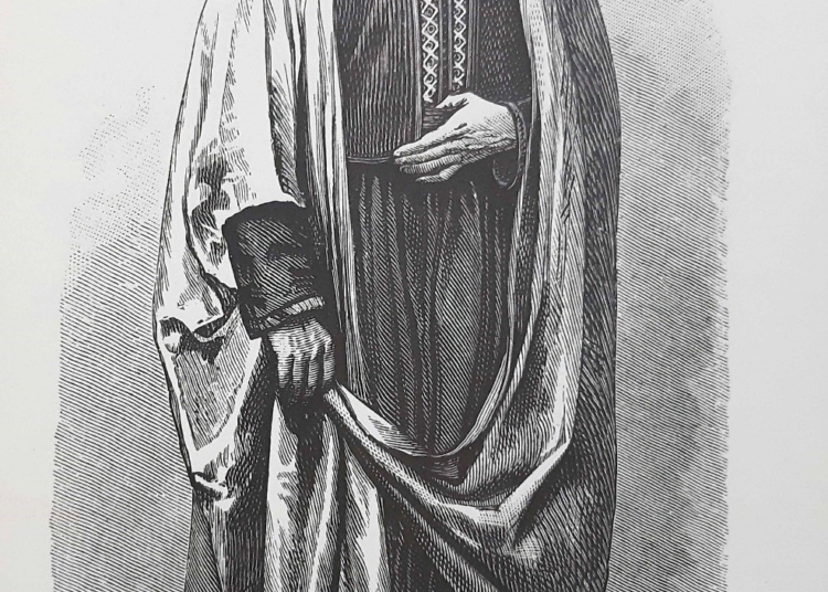 تاجر بيروتي باللباس التقليدي سنة 1873